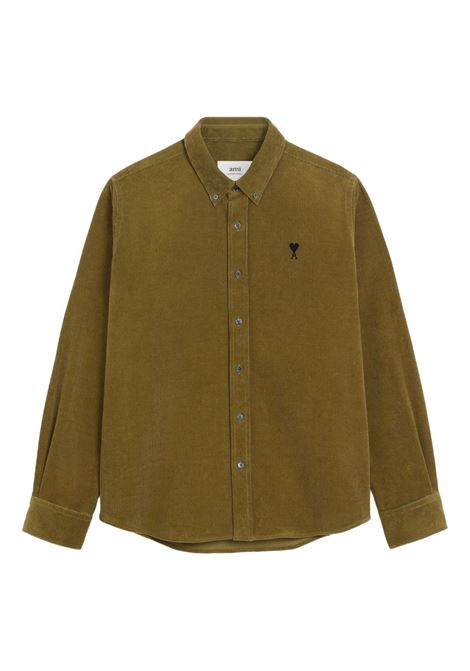 classic fit adc shirt man bronze AMI PARIS | HSH797.CO0089298